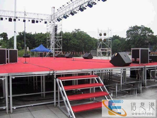 舞台300平 桁架3000米 铝架1000米音响租赁工厂