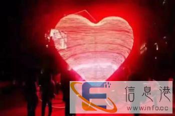 宿迁发光城市心跳出租水晶烟花设备租赁