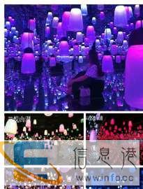 充气式球幕影院超级蹦床呼吸森林灯抓娃娃机租赁厂