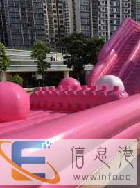 恐龙出租七彩滑道熊猫乐园超级蹦床积木乐园租赁一手