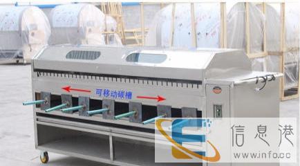 全国低价无烟烧烤车 无烟烧烤炉羊腿炉烧烤桌