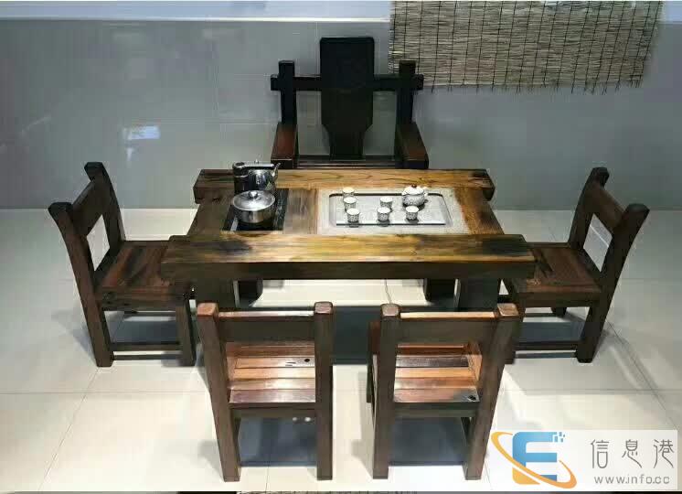 厂家直销实木功夫户外小茶台仿古茶几