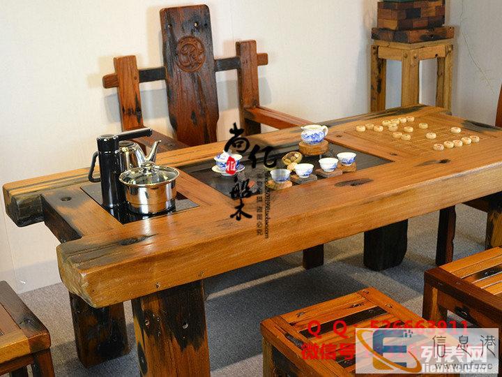 滨州老船木家具批发船木茶台茶桌茶几茶艺桌