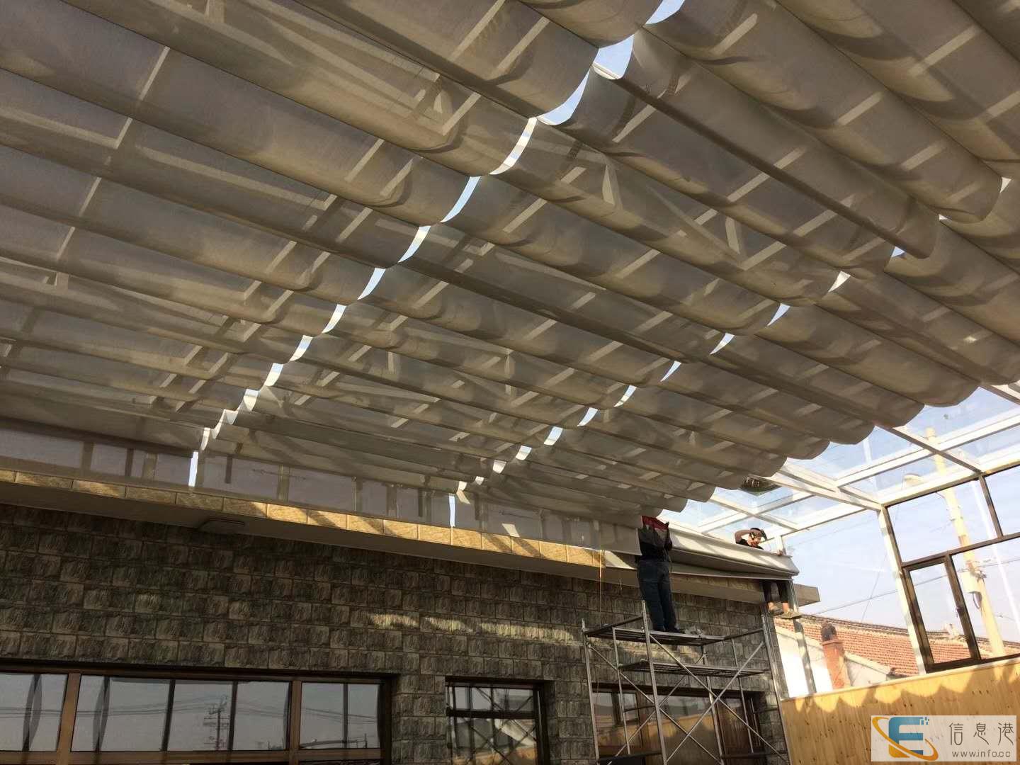 白山定做学校窗帘办公卷帘电动天幕帘价格