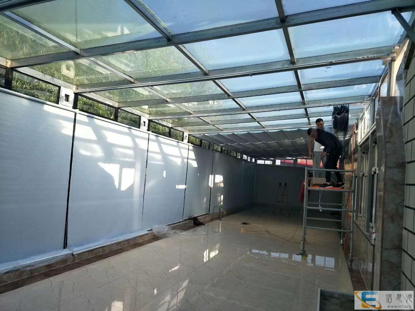 赤峰工程卷帘电动天棚帘价格