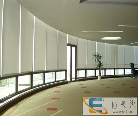 呼伦贝尔办公卷帘电动窗帘办公楼遮阳百叶帘定做