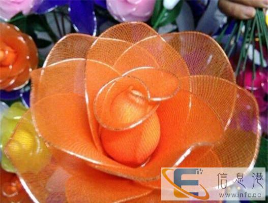 手工丝袜花玫瑰、百合