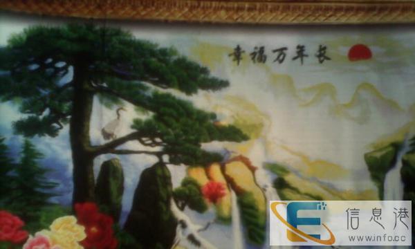 十字绣，长216CmX126cm，全幅图满针绣，历