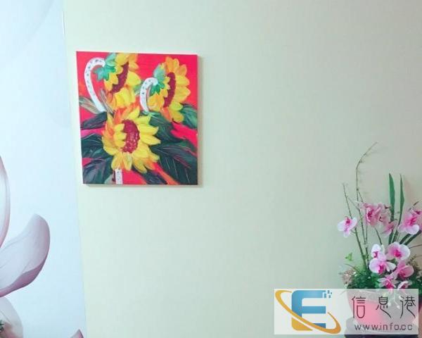 手绘装饰画-丙烯amp向日葵 50 50 包邮