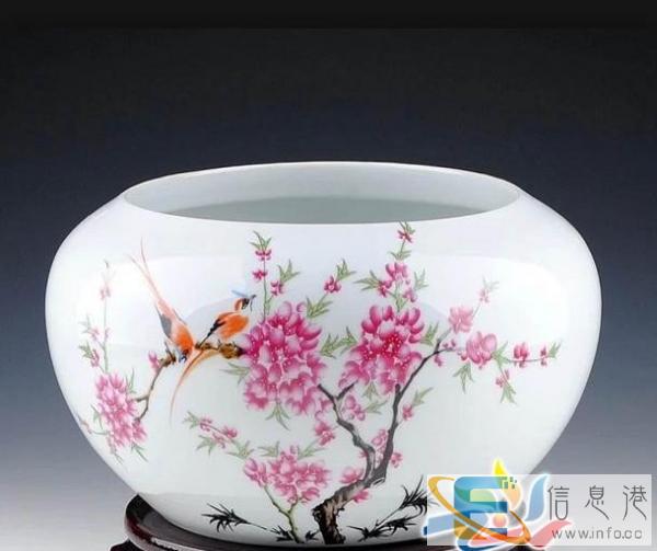 青花陶瓷大缸 手绘陶瓷大缸  批发零售
