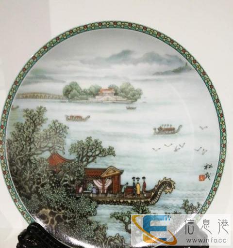 12寸家居装饰摆设瓷盘价格
