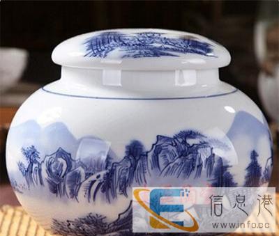 定做陶瓷罐子 陶瓷茶叶罐价格，中药大小罐子厂家