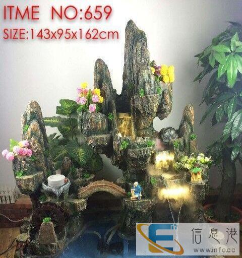 创意流水家居饰品，加湿器摆件