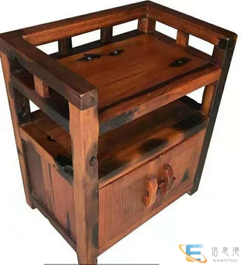 老船木棋盘茶台办公茶桌椅组合阳台小茶桌客厅泡茶桌椅组合