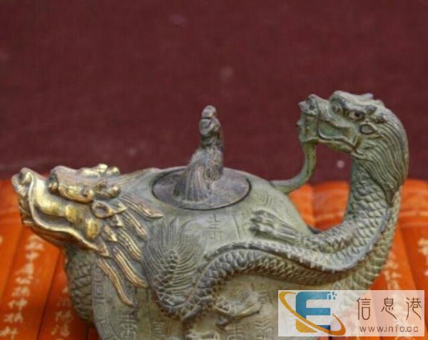 个人转让珍藏多年的龙龟茶壶