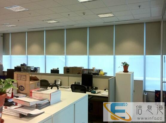 山西临汾办公卷帘电动窗帘办公楼遮阳百叶帘生产厂家