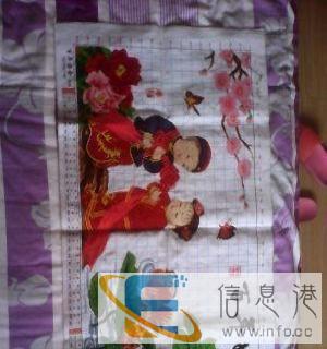 自家绣的十字绣出售百年好合