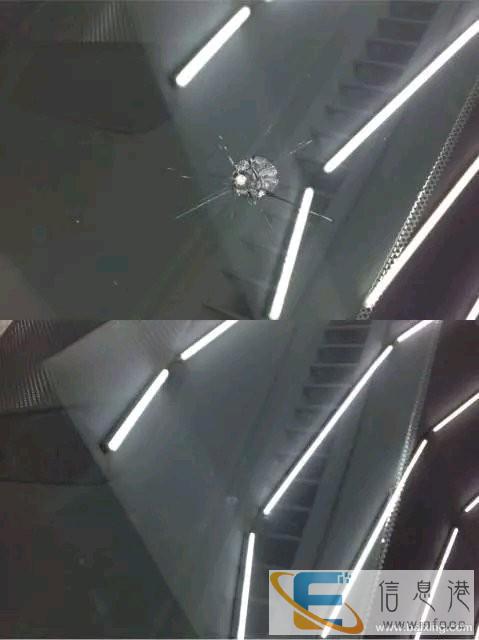 廊坊汽车风挡玻璃被石子砸了一下可以修么