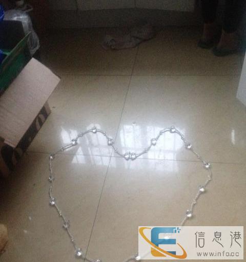 转纯手工穿的珍珠装饰帘