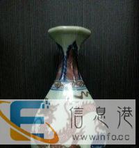 龙纹八角瓷花瓶