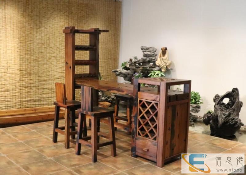 老船木展示柜商品展示柜茶叶柜酒柜书柜办公家具文件柜