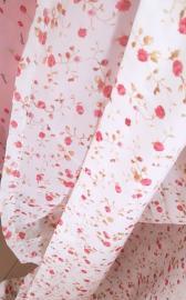 白色花带格子头窗帘九九新