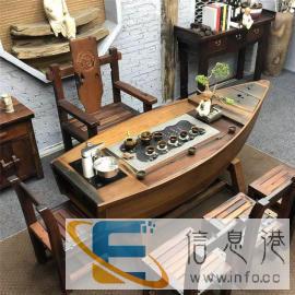 老船木茶桌椅组合功夫茶几实木小茶几客厅茶几新中式茶桌茶台