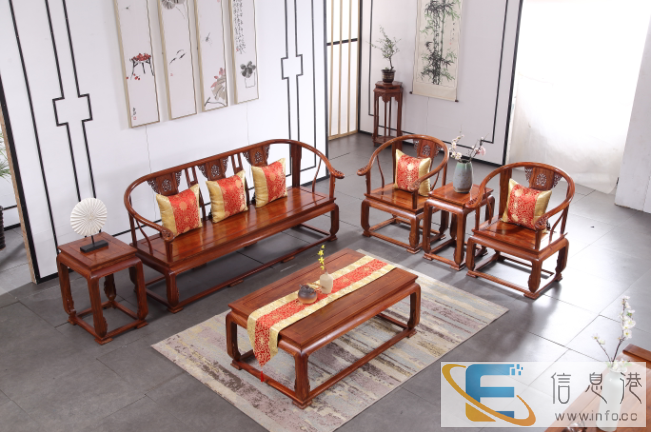 太师椅新中式国色天香