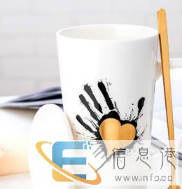 高档礼品杯定做茶水分离玻璃杯定制陶瓷杯子定做欧式金边咖啡杯碟