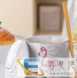 陶瓷马克杯定做陶瓷杯子批发广告杯订做特美刻纯银内胆保温杯定制