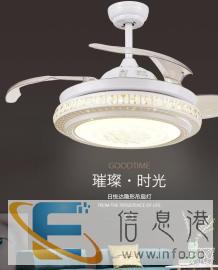 隐形吊扇灯家用带风扇吊灯餐厅现代简约吸顶灯客厅卧室电风扇