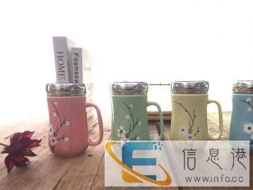 陶瓷杯定做高档礼品杯定做欧式金边咖啡杯碟定做水杯厂家陶瓷茶杯