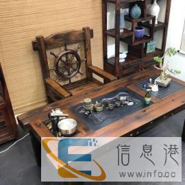 老船木茶桌椅组合功夫茶几实木小茶几客厅茶几新中式茶桌茶台