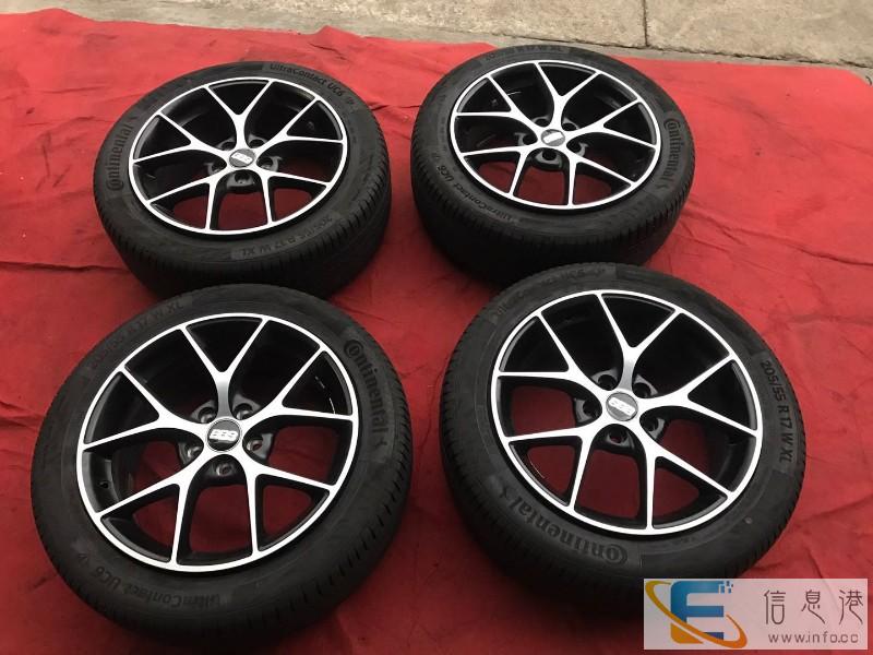 低价出售九成新二手拆车轮胎 轮毂 16寸以上