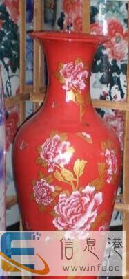 批发西安酒店开业迎宾大花瓶价格青花瓷箭筒大摆件