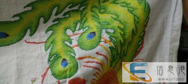 龙凤呈祥成品十字绣