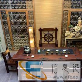 孝感老船木茶桌阳台茶几客厅功夫小茶台中式实木办公泡茶桌椅组合