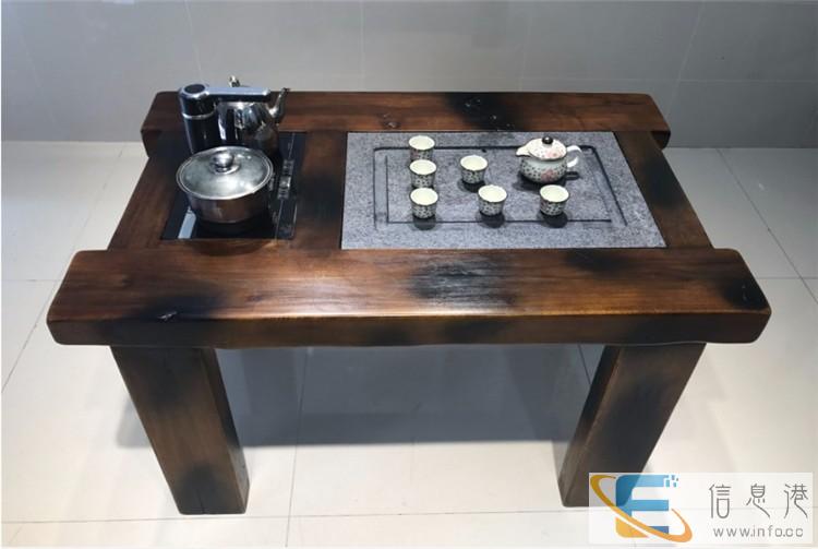 厂家直销仿古功夫茶几船木茶桌椅组合老船木中式茶台