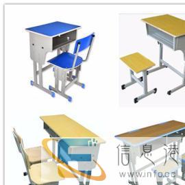 信阳课桌凳厂家 信阳单人课桌凳，双人课桌凳，辅导班学生课桌凳