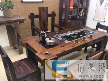 老船木茶几客厅茶几客厅茶桌家具茶桌会客茶桌船舵椅茶台中式茶几