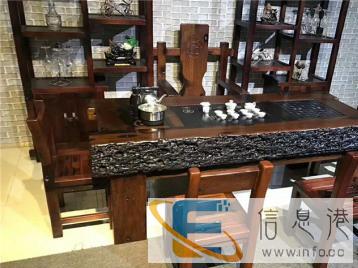 老船木茶桌新中式实木家具船木茶桌椅组合功夫茶几客厅阳台茶艺桌