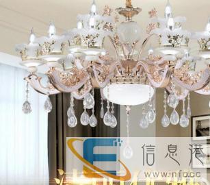 雅安欧式吊灯客厅水晶灯锌合金玉石奢华别墅复式楼餐厅卧室led