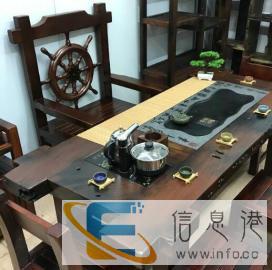 老船木茶台沉船木功夫泡茶艺桌仿古铜门客厅茶几实木家具餐桌沙发