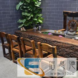 老船木茶台实木茶几现代仿古茶桌船木家具茶艺桌