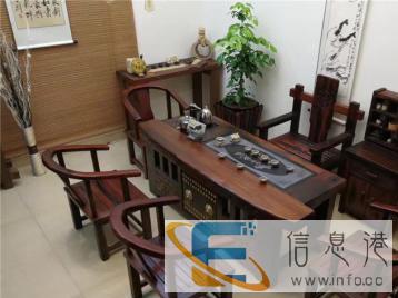 益阳船木茶桌椅组合中式功夫茶桌喝茶台桌茶道桌子实木茶艺桌简约
