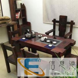 老船木茶桌椅组合功夫茶台实木茶艺桌泡茶桌客厅茶几新中式茶桌