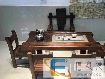 老船木家具茶几实木茶桌龙骨茶桌老船木功夫茶桌椅书桌书柜餐桌餐