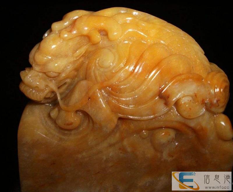 龙钮田黄印章古董鉴定