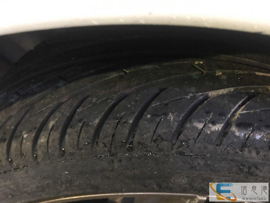 南港18寸汽车车胎4件套，4.0厚度薄胎，9成新