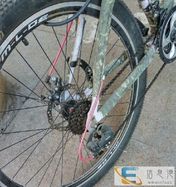 个人改装迷彩变速自行车